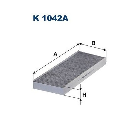 FILTRON K 1042A - Kabinfilter med aktivt kol passar till: MERCEDES ACTROS, ACTROS MP2 / MP3, ECONIC, ECONIC 2, ZETROS 04.96-