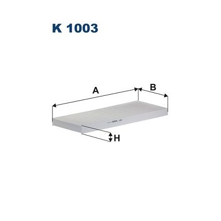 K 1003 Suodatin, matkustamon ilma FILTRON