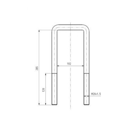 STR-50701  Leaf spring shackle S TR 