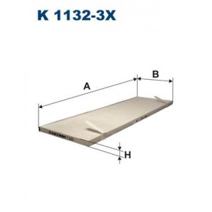 K 1132-3x Filter,salongiõhk FILTRON - Top1autovaruosad