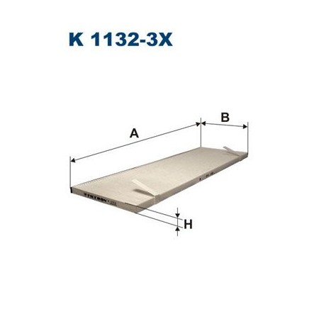 K 1132-3x Filter, cabin air FILTRON