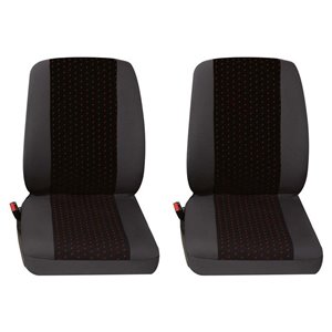 Seat covers Profi1 1 + 1 seat red