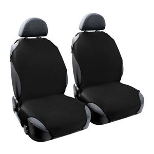 Universal front seat cover set (2pcs) black