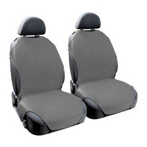 Universal front seat cover set (2pcs) gray