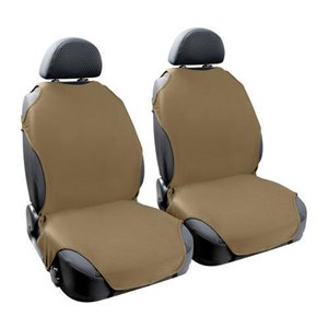 Universal front seat cover set (2pcs) beige