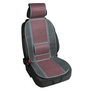 Red bamboo with seat cover with headrest