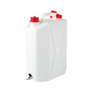 Water canister 15L, pouring nozzle, metal tap