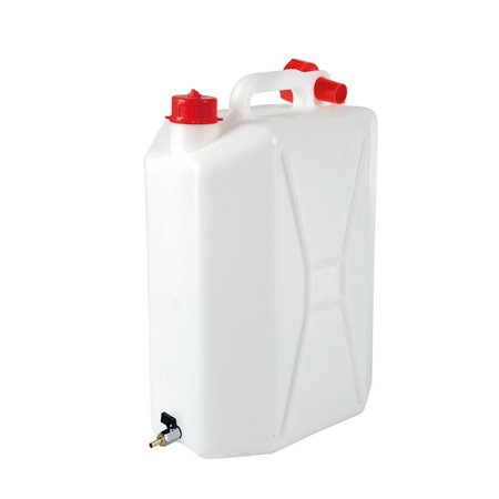Water canister 15L, pouring nozzle, metal tap