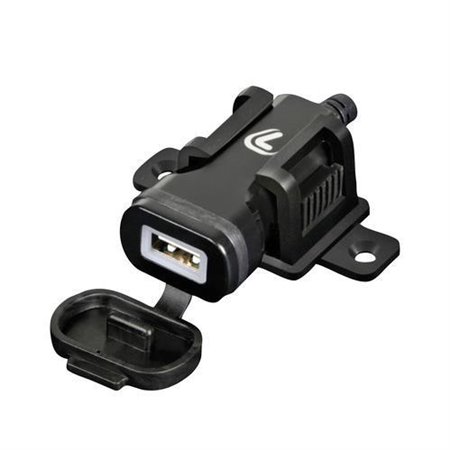 2 Quick charger, USB socket, with motorcycle screw mounting