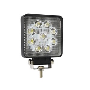 Work light 6 LEDs, 106 * 106 * 32mm, 9-60V, 27W