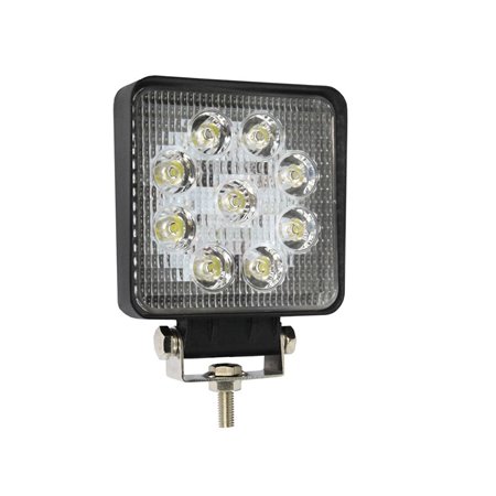 Arbetslampa 6 lysdioder, 106 * 106 * 32mm, 9-60V, 27W