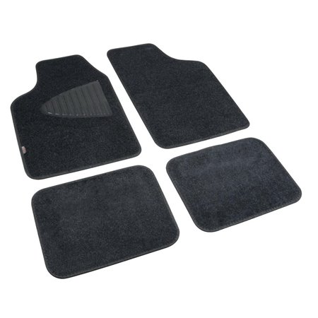 Textile mat set 4 parts, gray
