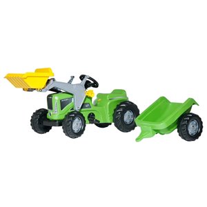 Rolly Kiddy Futura tractor with trolley and bucket