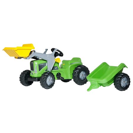 Rolly Kiddy Futura traktor med vagn och hink