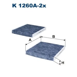 FILTRON K 1260A-2x - Inredningsfilter med - Top1autovaruosad