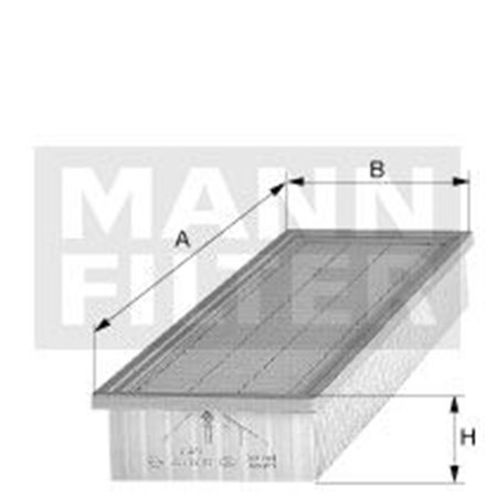 MANN-FILTER CU 3861 - Cabin filter fits: CASE IH 140, 110, 115, 120, 125, 130, 5130, 100, 100 MAXXUM, 100 MAXXUM X, 100 PRO, 100