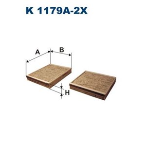 K 1179A-2x Filter, cabin air FILTRON - Top1autovaruosad