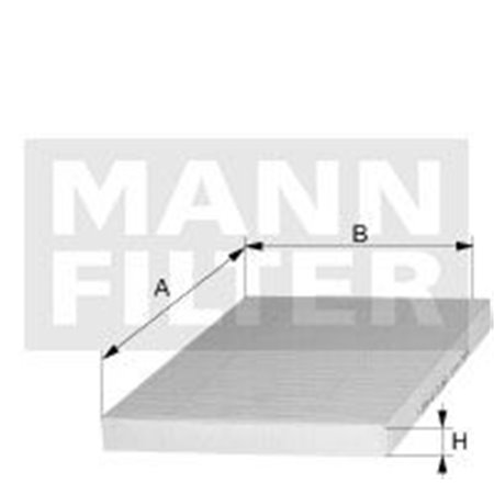CUK 2232/1 Салонный фильтр MANN FILTER 