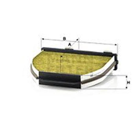 MANN-FILTER FP 29 005 - Cabin filter with activated carbon, with polifenol fits: MERCEDES AMG GT (C190), AMG GT (R190), C (C204)