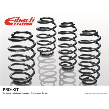 EIBACH E10-20-011-02-22 - Lowering spring, Pro-Kit, 4pcs, (30mm / 30mm) (1070kg / 1245kg) fits: BMW 5 (E60) 2.5D/3.0D 09.02-03