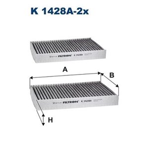 FILTRON K 1428A-2x - Inredningsfilter med - Top1autovaruosad