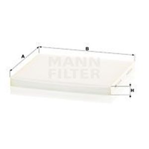 MANN-FILTER CU 24 004 - Cabin filter fits - Top1autovaruosad
