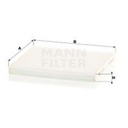 MANN-FILTER CU 24 004 - Cabin filter fits: HYUNDAI IONIQ, IX35, TUCSON KIA NIRO, SPORTAGE II, SPORTAGE III 1.6-Electric 08.04-