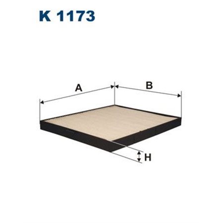 K 1173 Фильтр, воздух во внутренном пространстве FILTRON