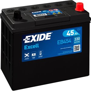 Battery Excell 45Ah 330A 234x127x220 - + J