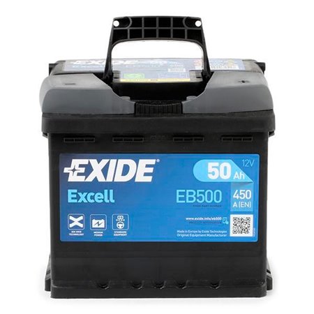 Battery Excell 50Ah 450A 207x175x190 - +