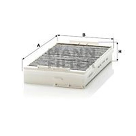 MANN-FILTER CUK 2534 - Cabin filter with activated carbon fits: DAF 75 CF, CF, CF 65, CF 75, CF 85 01.01-