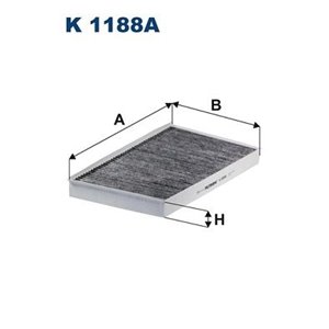 K 1188A Filter,salongiõhk FILTRON - Top1autovaruosad