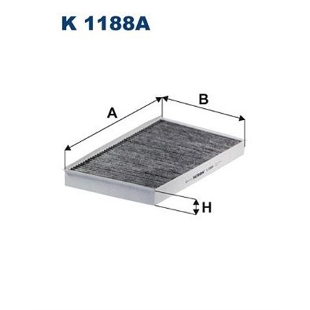K 1188A Salongifilter aktiveeritud söega sobib: MERCEDES VIANO (W639), VI