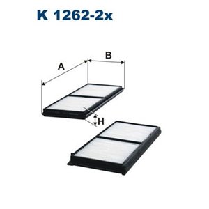 K 1262-2x Filter,salongiõhk FILTRON - Top1autovaruosad