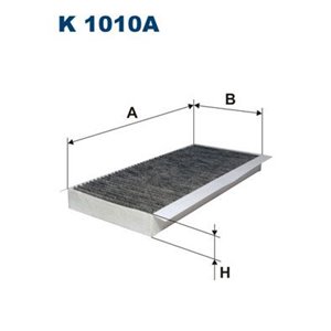 FILTRON K 1010A - Kabinfilter med aktivt  - Top1autovaruosad