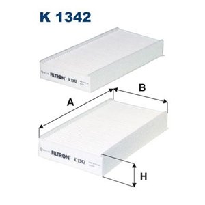 K 1342-2x Suodatin, matkustamon ilma FILTRON - Top1autovaruosad