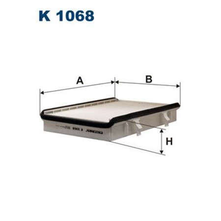FILTRON K 1068 - Hyttfilter passar till: PASSAT B3/B4 1.6-2.9 02.88-05.97