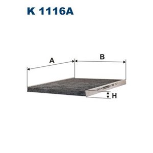 K 1116A Filter, cabin air FILTRON - Top1autovaruosad