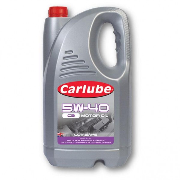 Carlube 5W40 C3 fully synthetic engine oil 5L