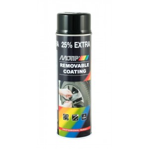 Motip removable paint black glossy 500ml