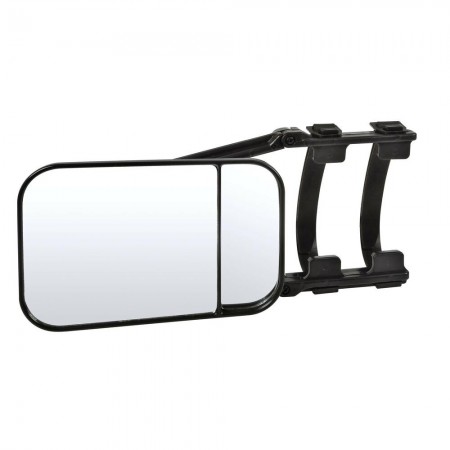 Spegel i husvagn med två olika glas