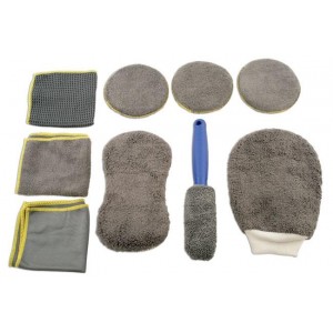 Microfiber Cleaning Kit, 9-Piece