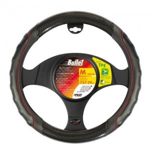 Leather steering wheel cover Bullet  blac - Top1autovaruosad