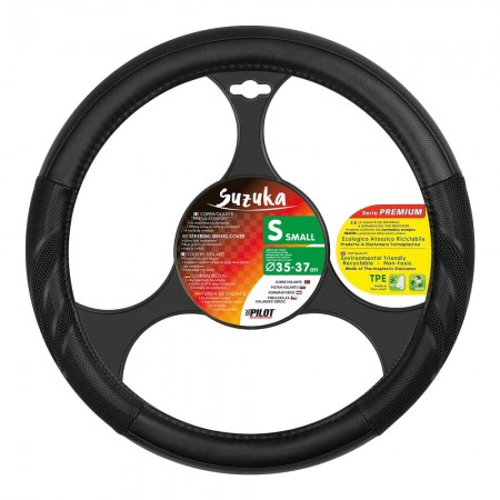 Steering wheel cover Suzuka Ø35/37 cm, black