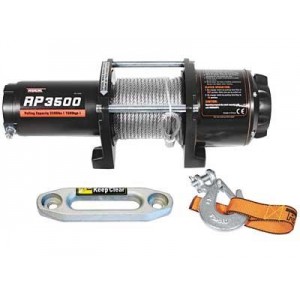 Electric winch 12V with 1360kg nylon cord
