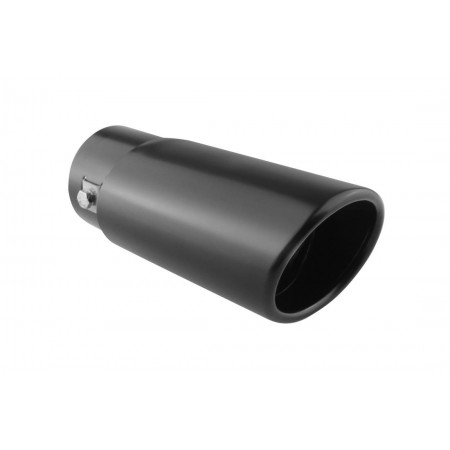 Ljuddämparmunstycke för Ø37-54mm rör, svart aluminium