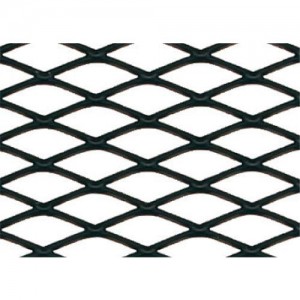 Aluminum grille 120x20cm, black