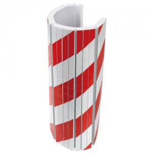 Safety tape adhesive 50 * 40cm white-red