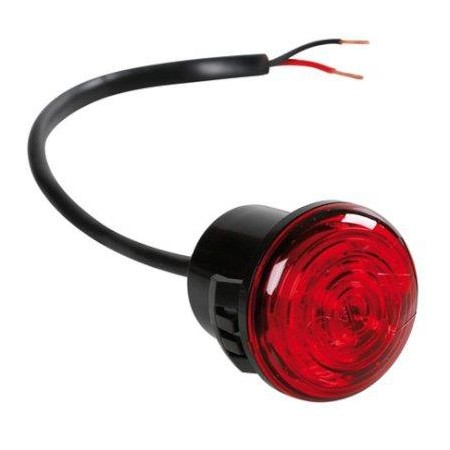 Markeringslampa 12/24V, 1 LED, röd