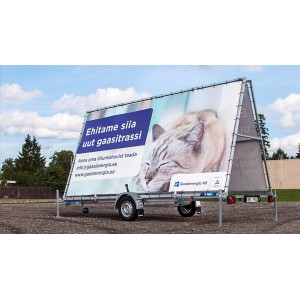Advertising trailer 2 5x5m - Top1autovaruosad